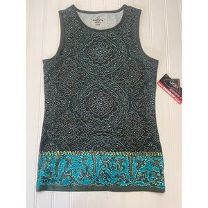 NWT Athleta Mandala Muscle Tank Top - Size Women's XXS or Girl's 10/12